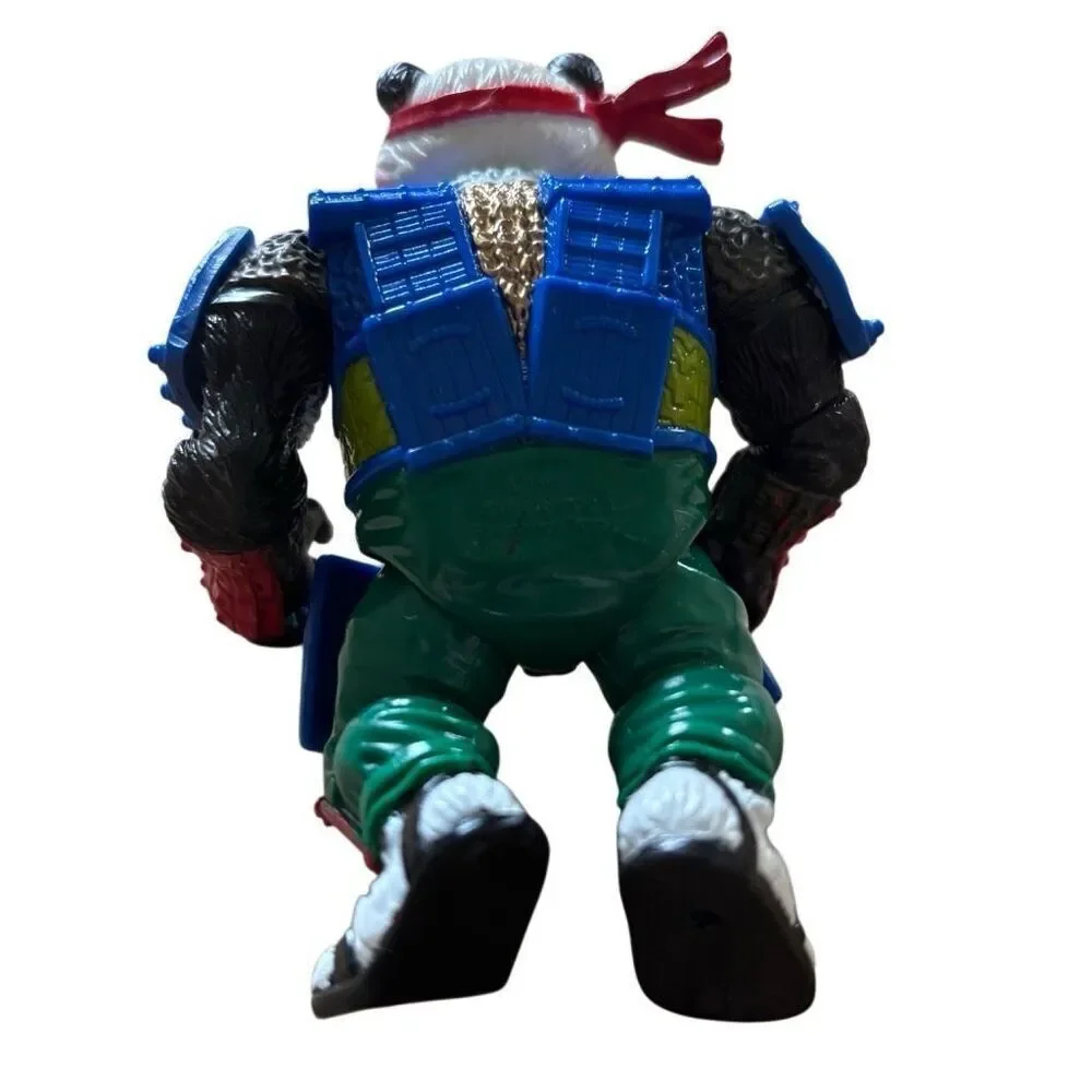 Teenage Mutant Ninja Turtles Panda Kahn 1990 Vintage Action Figure & Acc.